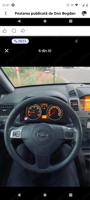 dezmembrez opel zafira b - imagine 3