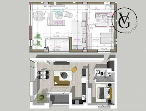 Apartament 2 camere - Complexul Rezidential Blue Bike EDEN - imagine 2