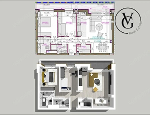 Apartament 3 camere | Finisaje premium  | Blue Bike EDEN - imagine 2