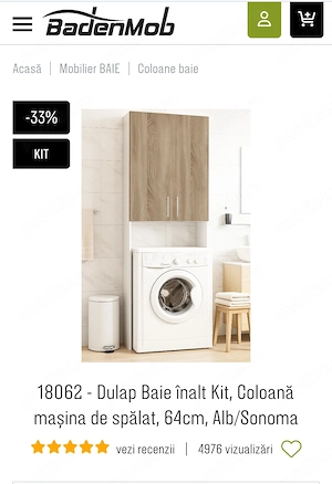 Dulap pentru masina de spalat