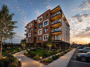 Apartamente 2 camere si Garsoniere. La doar 1,5 km de Bucuresti. 