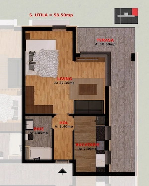 Apartamente 2 camere si Garsoniere. La doar 1,5 km de Bucuresti.  - imagine 10