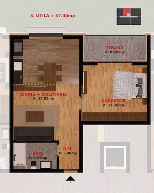 Garsoniera si Apartament 2 camere. Dobroesti, la 1,5 km de Bucuresti.  - imagine 6