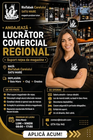 Angajam Lucrator comercial - regional 