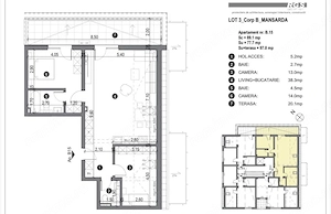 COMISION 0%-Apartament 3 camere, 78 mp, terasa 20 mp, cu lift - imagine 12