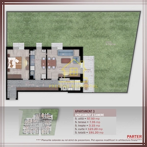2 Camere /Boutique /191mp /Curte /Titan-Pallady