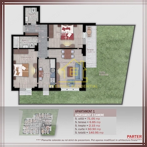 Apartament 3 Camere / 141mp / Titan-Pallady / Curte 61mp / Boutique Residence