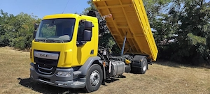 DAF LF 290 FA 19 t basculabil cu macara HIAB 111 cu telecomandă, Euro 6. - imagine 2