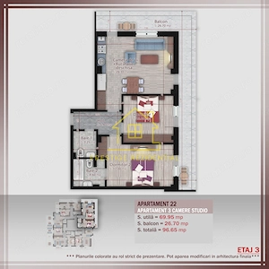 3 Camere / 97mp / Titan-Pallady / Etaj 1 / Boutique Residence