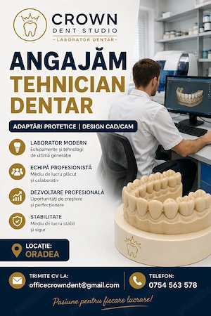 Angajăm tehnician dentar Oradea 