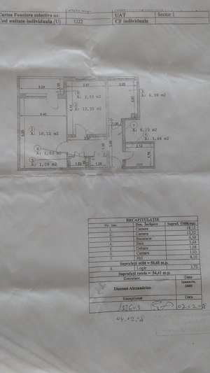 De vanzare apartament 2 camere Piata Domenii
