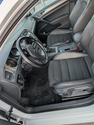 VW GOLF 7, 2015, 1.6 TDI (110 CP), manuală, piele cu textil - imagine 5