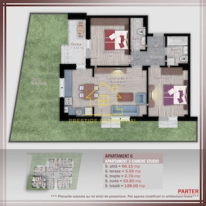 Apartament 3 Camere / 128 mp / Titan-Pallady / Curte 54mp / Boutique Residence