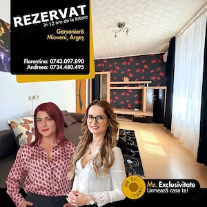 Garsoniera in Mioveni situată la etajul 1