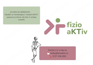 Căutăm fizioterapeut asistent bfkt