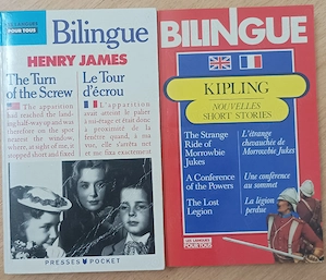 Vând cărți bilingve engl-fr și engl-it
