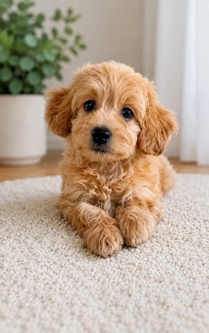 baiat si fata maltipoo (pudel-bichon)