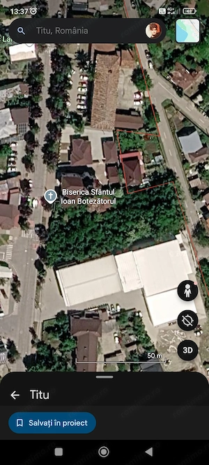 Teren de vanzare in Titu, peste strada de Lidl, 1100m patrati
