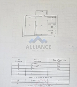 Tatarasi-Piata Chirila, apartament cu 2 camere, etaj  intermediar - imagine 7