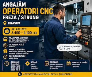 Operator CNC   Freză   Strung | Brașov