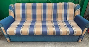 Canapea Extensibila tapitat; Pat cu Saltea 190x120 cm
