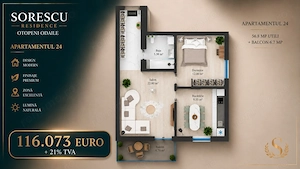 Sorescu Residence - Apartamente cu 2 camere, parcare, mutare imediata - imagine 9