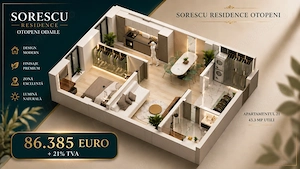 Sorescu Residence - Apartamente cu 2 camere, parcare, mutare imediata - imagine 3