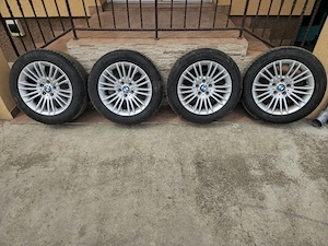 Roti originale r17  BMW F10-F11 style 456 cu anvelope vara - imagine 2