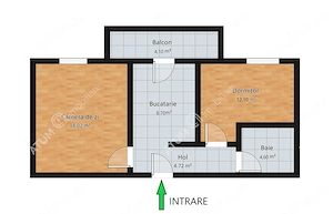 Apartament intabulat cu 2 camere la cheie etaj 1 zona Doamna Stanca - imagine 7