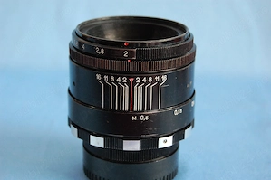 Obiectiv helios-44  M39 2 58 MMZ (fabricat la Minsk) 