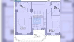 Apartament de vânzare, 3 camere, 61m², 2 băi, lift, balcon - Baia Mare