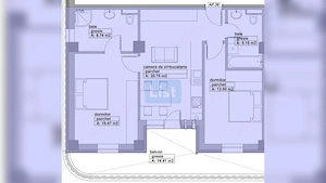 Apartament de vânzare, 3 camere, lift, balcon, zona Lupului - imagine 2