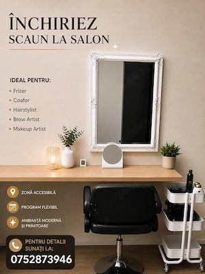 Inchiriez scaun salon