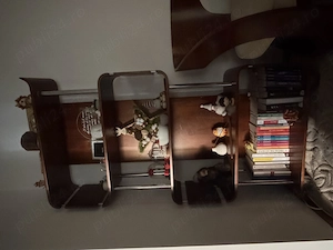 Bibliotecă Jual Furnishings   design modern din lemn și metal