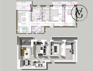 Apartament cu 3 camere - complex premium - Blue Bike EDEN  - imagine 3