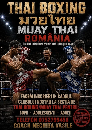 CS.The Dragon Warriors Facem Înscrieri (K-1 Kickboxing, Muay Thai, Box, Military MMA)