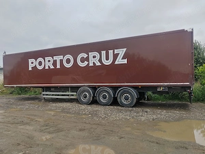 De vanzare semiremorca carosată tip box  furgon - Samro cu axe, punti Fontenax - An fabricatie 2009
