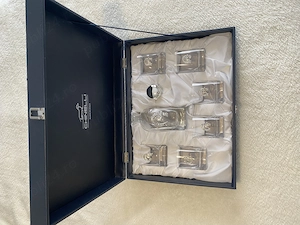 Set lux whisky bauturi Chinelli Italy model Cavallo Potcoava argintat NOU