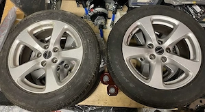Cauciucuri de vara tot cu jante set 4 bucati 17Inch 1000 LEI COMPLET!