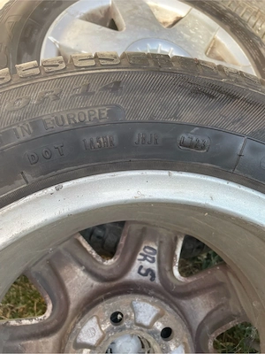 jante aluminiu vw + cauciucuri vara 175/70/R14 - imagine 3