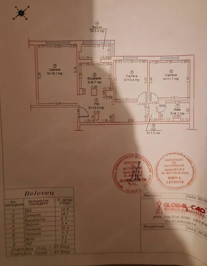 Apartament 3 camere - spatios si renovat - 68 mp - zona Dorobantilor - imagine 17