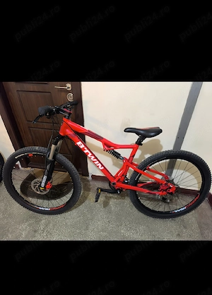 bicicleta btwin 27.5 full suspensie 