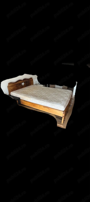 vand pat rustic 140 cm pe 200