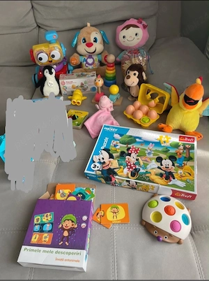 Lot jucarii sortare, stivuire, puzzle, limbi straine