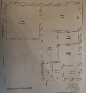 Birou de inchiriat - Piata Sinaia - 3 Camere-86 MP- Etaj 1- Centrala - 700 Euro ! - imagine 13