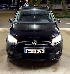 VW Touran 2012 1.6 TDI 7 Locuri Climatronic CarPlay Cameră Marșarier  - imagine 3