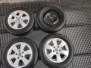 3 Jante aliaj + 1 otel 15 inch (anvelope vara Continental 195/65 R15 vechi) - imagine 5