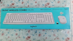 Tastatură + Mouse Wireless Logitech MK295 Combo, Silent Touch, Alb, NOU Sigilat