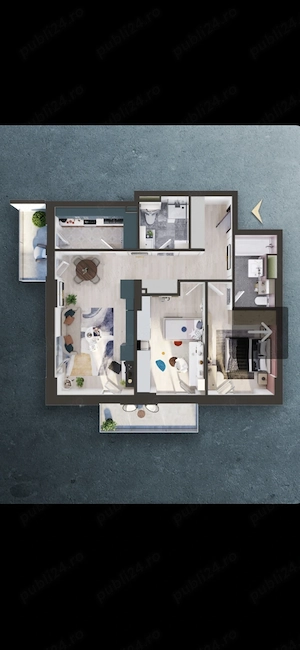 Apartament 3 camere finisat in Elite City Cluj-Napoca  - imagine 8