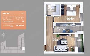 Apartament 2 camere zona Auchan Titan - Complex Sun Liviu Rebreanu - imagine 4